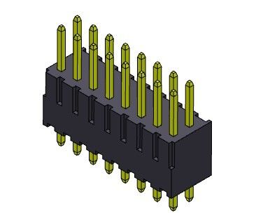 หัวต่อพิน 2.54 มม. สองแถว ประเภทกรมทรัพย์สินทางปัญญา 2 * 2PIN ถึง 2 * 40PIN H = 7.40 มม.