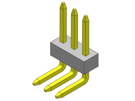 หัวต่อพิน 1.0 มม. แถวเดียวมุมฉาก TYPE 1*2PIN ถึง 1*40PIN H=1.0 มม.