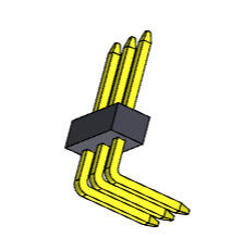 หัวต่อพิน 1.0 มม. แถวเดียวมุมฉาก TYPE 1*2PIN ถึง 1*40PIN H=1.0 มม.
