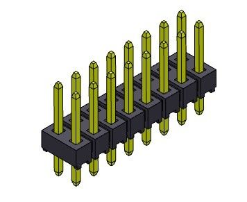 หัวต่อพิน 2.54 มม. สองแถว ประเภทกรมทรัพย์สินทางปัญญา 2*2PIN ถึง 2*40PIN H = 2.54 มม.