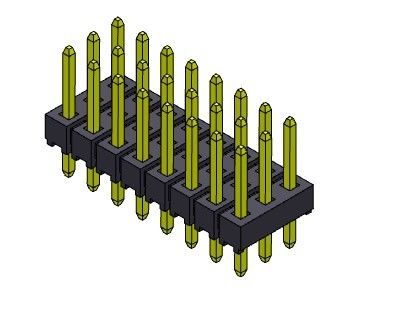 หัวต่อพิน 2.54 มม. สามแถว ประเภท DIP 3*2PIN ถึง 3*40PIN H=2.54 มม.