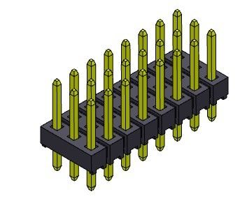 หัวต่อพิน 2.54 มม. สามแถว ประเภท DIP 3*2PIN ถึง 3*40PIN H=2.54 มม.