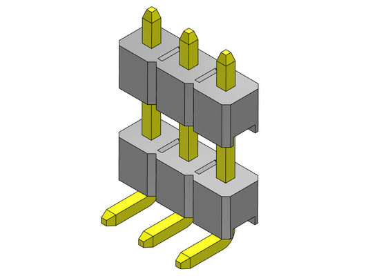 หัวต่อพิน 2.54 มม. สองแถว R/A TYPE 1*2PIN ถึง 1*40PIN H=2.54MM