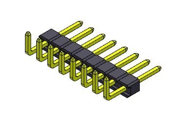 หัวต่อพิน 2.54 มม. แถวเดียว R/A TYPE 1*2PIN ถึง 1*40PIN H=2.54MM