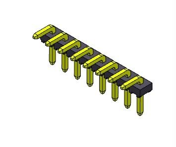 หัวต่อพิน 2.54 มม. แถวเดียว ประเภท R/A 1*2PIN ถึง 1*40PIN H=2.54MM H=1.5MM