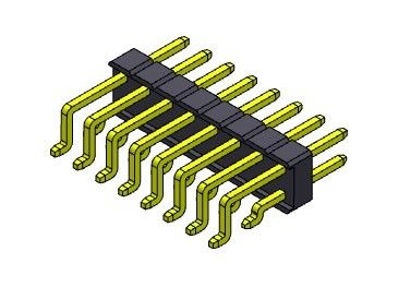 หัวต่อพิน 2.54 มม. แถวเดียว SMT TYPE 2*2PIN ถึง 2*40PIN H=2.54MM