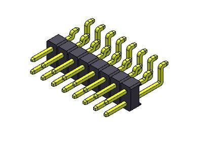 หัวต่อพิน 2.54 มม. แถวเดียว SMT TYPE 2*2PIN ถึง 2*40PIN H=2.54MM