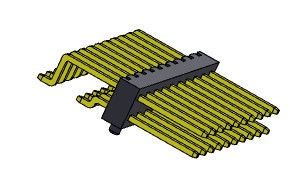 หัวต่อพิน 2.00 มม. แถวเดียว SMT TYPE 2*2PIN ถึง 2*40PIN H=2.00MM