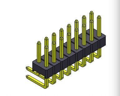 หัวต่อพิน 2.54 มม. แถวเดียว R/A TYPE 2*2PIN ถึง 2*40PIN H=2.54MM