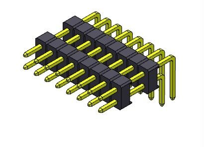 หัวต่อพิน 2.54 มม. สองแถว R/A TYPE 2*2PIN ถึง 2*40PIN H=2.54 มม.