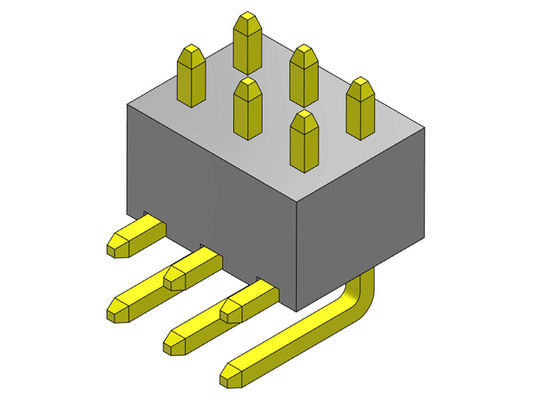 หัวต่อพิน 2.54 มม. แถวเดียว R/A TYPE 2*2PIN ถึง 2*40PIN H=4.30MM