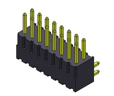 2.54 มม. แถวเดียวหัวต่อพินชนิด R / A 2 * 2PIN ถึง 2 * 40PIN H = 7.40 มม.