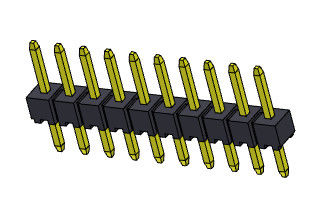 ขั้วต่อหัวเข็ม 2.00 มม. แถวเดียว ประเภทจุ่ม 1*2PIN ถึง 1*40PIN H=2.00MM