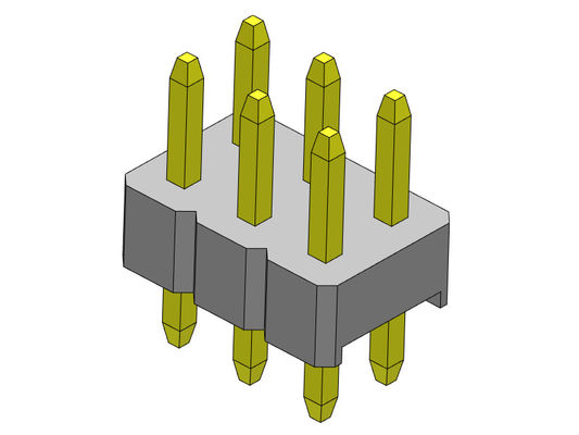 ขั้วต่อพินเฮดเดอร์ 2.00 มม. แบบจุ่มสองแถว 2*2PIN ถึง 2*40PIN H=2.00MM