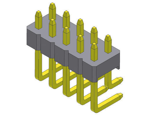 ขั้วต่อพินเฮดเดอร์ 2.00 มม. มุมขวาสองแถว TYPE 2*2PIN ถึง 2*40PIN H=2.00MM
