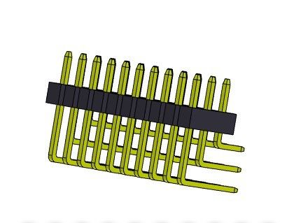 ขั้วต่อพินเฮดเดอร์ 2.00 มม. มุมขวาสามแถว TYPE 3*2PIN ถึง 3*40PIN H=2.00MM