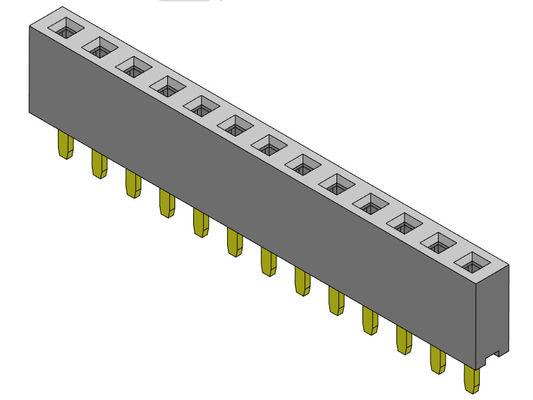 ตัวเชื่อมต่อส่วนหัว PCB 2.54 มม. ตัวเชื่อมต่อประเภทจุ่มแถวเดียว 1 * 2PIN ถึง 1 * 40PIN