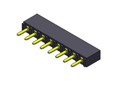 หัวต่อตัวเมีย 2.54 มม. แบบจุ่มแถวเดียว 1 * 2PIN ถึง 1 * 40PIN H = 5.00 มม.