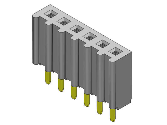 หัวต่อตัวเมีย 2.54 มม. แบบจุ่มแถวเดียว 1 * 2PIN ถึง 1 * 40PIN H = 8.50 มม.