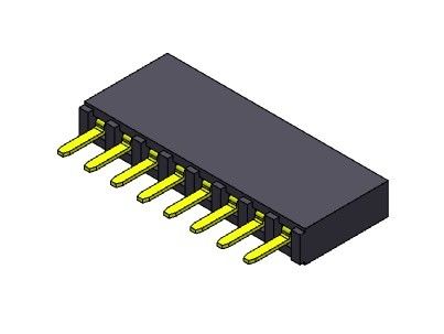 หัวต่อตัวเมีย 2.54 มม. แบบจุ่มแถวเดียว 1 * 2PIN ถึง 1 * 40PIN H = 8.50 มม.