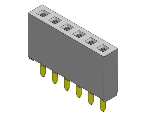หัวต่อตัวเมีย 2.54 มม. แบบจุ่มแถวเดียว 1 * 2PIN ถึง 1 * 40PIN H = 8.50 มม.
