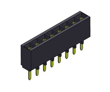 หัวต่อตัวเมีย 2.54 มม. แบบจุ่มแถวเดียว 1 * 2PIN ถึง 1 * 40PIN H = 6.80 มม.