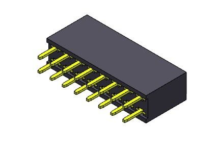 หัวต่อตัวเมีย 2.54 มม. แบบจุ่มสองแถว 2 * 2PIN ถึง 2 * 40PIN H = 8.50 มม.