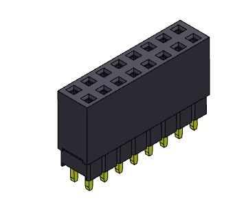 หัวต่อตัวเมีย 2.54 มม. สองแถวยกระดับกดพอดีประเภท 2 * 2PIN ถึง 2 * 40PIN