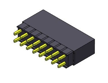 หัวต่อตัวเมีย 2.54 มม. สองแถวยกระดับกดพอดีประเภท 2 * 2PIN ถึง 2 * 40PIN