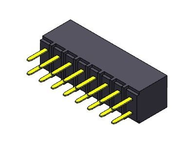 หัวต่อตัวเมีย 2.54 มม. ประเภทจุ่มสองแถว 2 * 2PIN ถึง 2 * 40PIN H = 6.80 มม. รายการด้านล่าง
