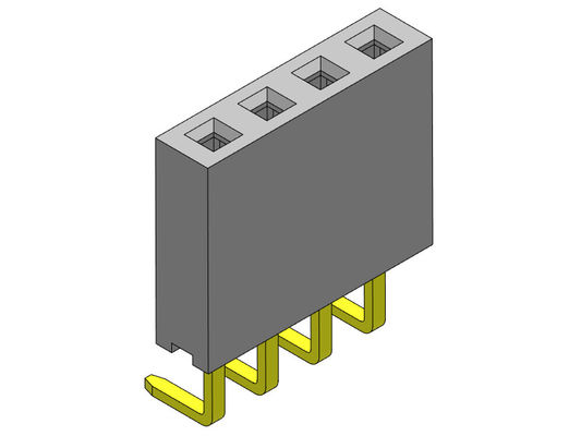 หัวต่อตัวเมีย 2.54 มม. มุมขวาจุ่มประเภท 1 * 2PIN ถึง 1 * 40PIN H = 8.50 มม.