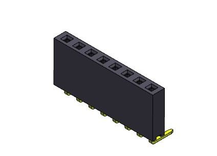หัวต่อตัวเมีย 2.54 มม. มุมขวาจุ่มประเภท 1 * 2PIN ถึง 1 * 40PIN H = 8.50 มม.