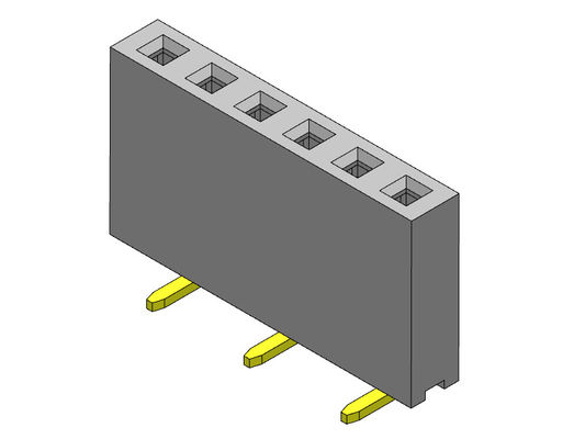 หัวต่อตัวเมีย 2.54 มม. แถวเดียว SMT TYPE 1 * 2PIN ถึง 1 * 40PIN H = 8.50 มม.