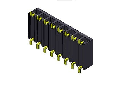 หัวต่อตัวเมีย 2.54 มม. รายการแถวเดียว SMT TYPE 1 * 2PIN ถึง 1 * 40PIN H = 3.40 มม.