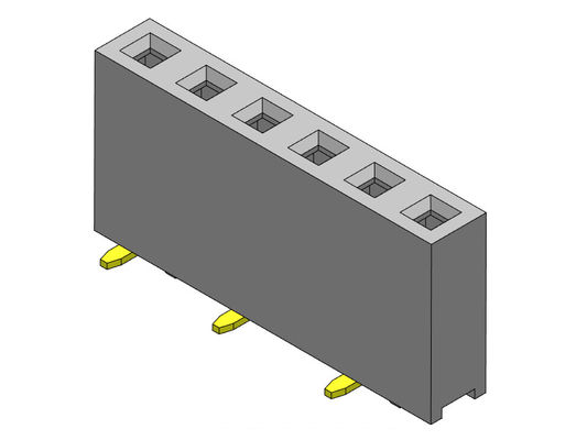 หัวต่อตัวเมีย 2.54 มม. แถวเดียว SMT TYPE 1 * 2PIN ถึง 1 * 40PIN H = 7.50 มม.