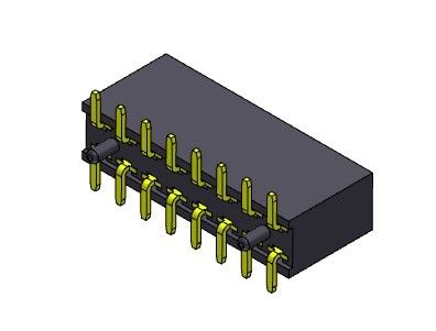 ขั้วต่อส่วนหัวของแผงวงจร SMT TYPE 2.54 มม. 2 * 2PIN ถึง 2 * 40PIN H = 8.50 มม.