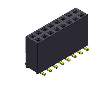 หัวต่อตัวเมีย 2.54 มม. สองแถว SMT TYPE 2 * 2PIN ถึง 2 * 40PIN H = 11.00 มม.