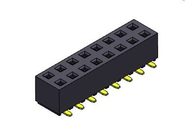 หัวต่อตัวเมีย 2.54 มม. สองแถว SMT TYPE 2 * 2PIN ถึง 2 * 40PIN H = 5.00 มม.