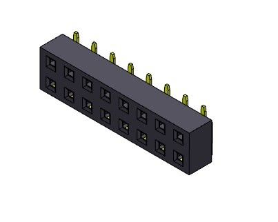 หัวต่อตัวเมีย 2.54 มม. สองแถว SMT TYPE 2 * 2PIN ถึง 2 * 40PIN H = 3.50 มม.