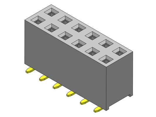 หัวต่อตัวเมีย 2.54 มม. สองแถว SMT TYPE 2 * 2PIN ถึง 2 * 40PIN H = 7.10 มม.