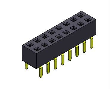 ตัวเชื่อมต่อส่วนหัวหญิง 2.54 มม. สองแถวประเภทรายการคู่ 2 * 2PIN ถึง 2 * 40PIN H = 5.00 มม.