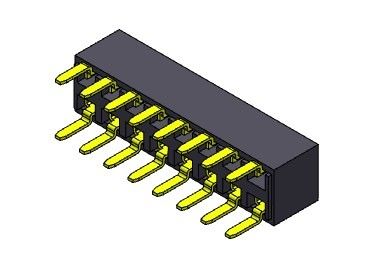 ตัวเชื่อมต่อส่วนหัวหญิง 2.54 มม. สองแถวประเภทรายการคู่ 2 * 2PIN ถึง 2 * 40PIN H = 5.00 มม.