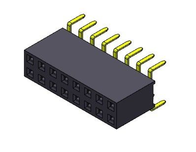 2.54 มม. ขั้วต่อหัวต่อหญิงสองแถวสองแถว 2 * 2PIN ถึง 2 * 40PIN