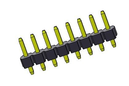 ขั้วต่อหัวเข็ม 3.96 มม. แถวเดียว ประเภทจุ่ม 1*2PIN ถึง 1*24PIN H=3.18MM