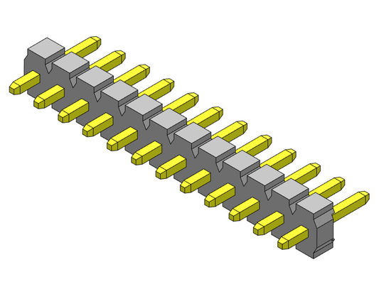 ขั้วต่อหัวเข็ม 3.96 มม. แถวเดียว ประเภทจุ่ม 1*2PIN ถึง 1*24PIN H=3.18MM