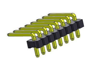 หัวต่อพิน 3.96 มม. แถวเดียว R/A TYPE 1*2PIN ถึง 1*24PIN H=3.18MM
