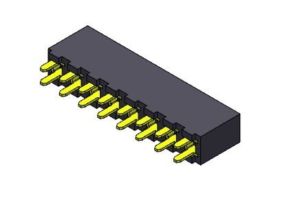 หัวต่อตัวเมีย 3.96 มม. ประเภทกรมทรัพย์สินทางปัญญาแถวเดียว 1 * 2PIN ถึง 1 * 24PIN H = 8.89 มม.