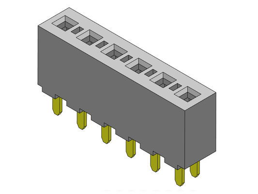 หัวต่อตัวเมีย 3.96 มม. ประเภทกรมทรัพย์สินทางปัญญาแถวเดียว 1 * 2PIN ถึง 1 * 24PIN H = 8.89 มม.