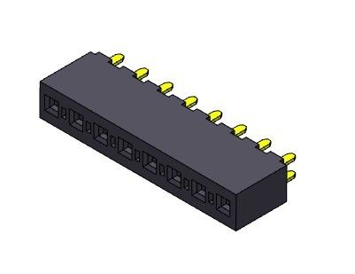 หัวต่อตัวเมีย 3.96 มม. ประเภทกรมทรัพย์สินทางปัญญาแถวเดียว 1 * 2PIN ถึง 1 * 24PIN H = 8.89 มม.