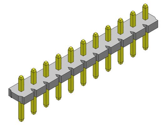 ขั้วต่อหัวเข็ม 5.08 มม. แถวเดียว ประเภทจุ่ม 1*2PIN ถึง 1*20PIN H=2.54MM